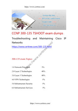 CCNP 300-135 TSHOOT exam dumps