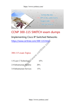 CCNP 300-115 SWITCH exam dumps