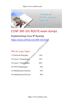 CCNP 300-101 ROUTE exam dumps