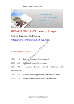 810-403 OUTCOMES exam dumps