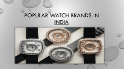 Popular watch brands in India