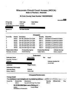 State vs. Thomas Woznicki (St. Croix County, Wisconsin)