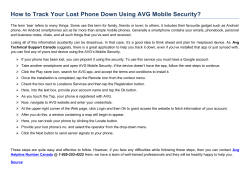 How to Track Your Lost Phone Down Using AVG Mobile Security?