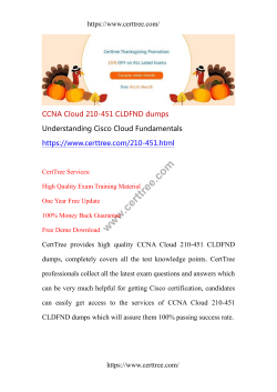 CCNA Cloud 210-451 CLDFND dumps