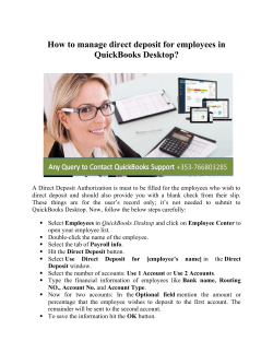 How to Manage Direct Deposit for Employees in QuickBooks Desktop?