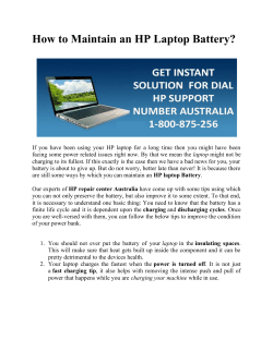 How to Maintain an HP Laptop Battery