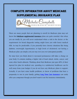 Complete Information About Medicare Supplemental Insurance Plan