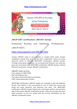 JNCIP-ENT certification JN0-647 dumps