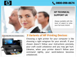 3 Variants of HP Printing Devices