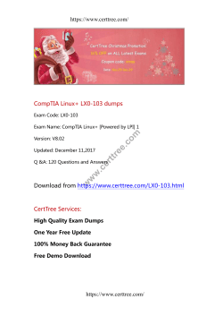 CompTIA Linux+ LX0-103 dumps