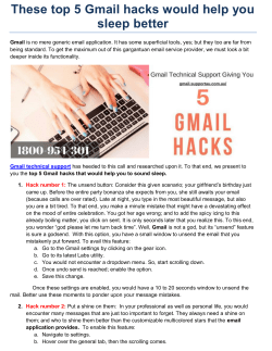 These top 5 Gmail hacks would help you sleep better