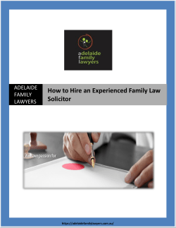How to Hire an Experienced Family Law Solicitor