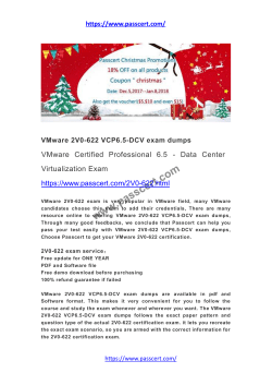 VMware 2V0-622 VCP6.5-DCV exam dumps