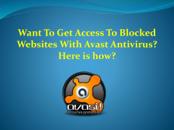Want to get Access to Blocked Websites with Avast Antivirus? Here is how?