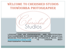 Welcome to Cherished Studios Toowoomba Photographer