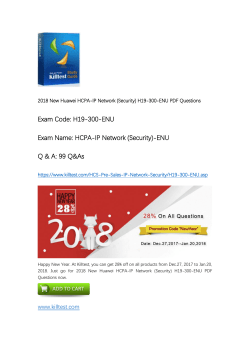Huawei HCPA-IP Network (Security)-ENU H19-300-ENU Practice Exam