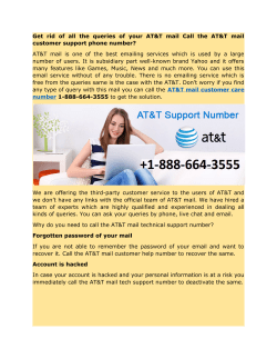 AT&T mail customer support 1-888-664-3555 number