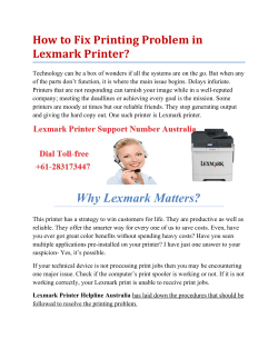 How to Fix Printing Problem in Lexmark Printer?