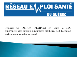 Reseauemploisante.ca