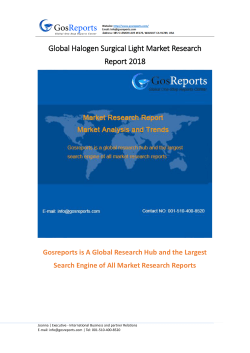 Global Halogen Surgical Light Market Research Report 2018