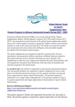 Sports Supplements Market to Cross US$ 17,963.7 Mn by 2025