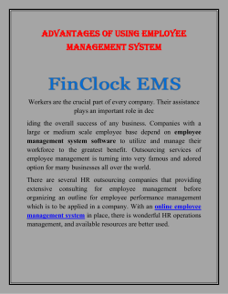 Advantages of Using Employee Management System