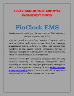 Advantages of Using Employee Management System