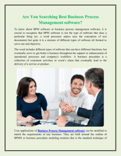 Are You Searching Best Business Process Management software