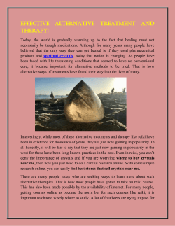 Effective Alternative treatment and therapy