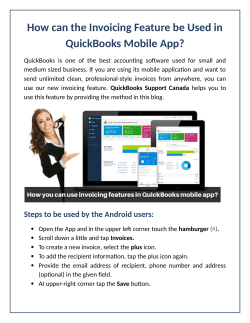 How can the Invoicing Feature be Used in QuickBooks Mobile App?