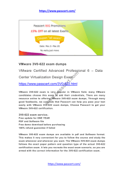 VCAP6-DCV Design 3V0-622 dumps