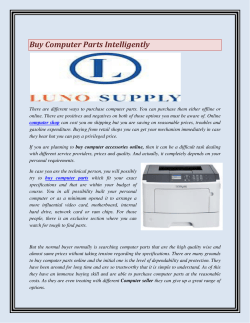 Buy Computer Parts Intelligently(1)