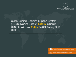 Clinical Decision Support System Market Growth 2022