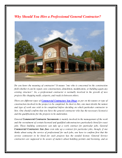 Why Should You Hire a Professional General Contractor