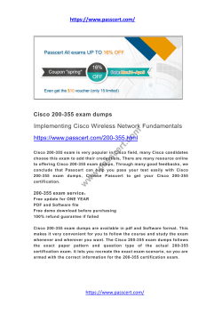 CCNA Wireless 200-355 dumps