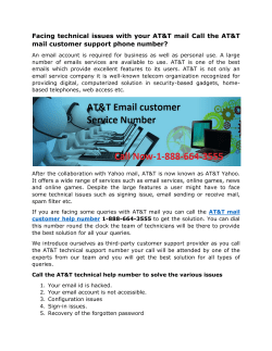 AT&T mail customer supprot phone number 1-888-664-3555