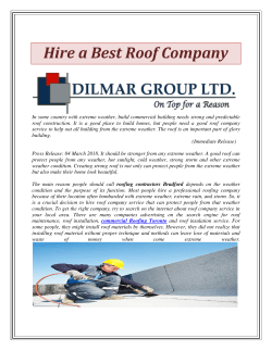 Hire a Best Roof Company