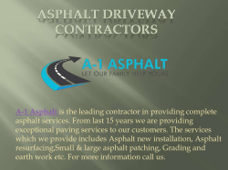 Asphalt Driveway Contractors