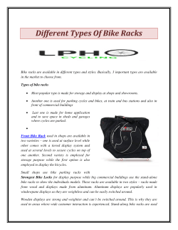 Different Types Of Bike Racks