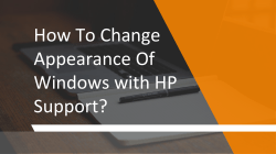 How To Change Appearance Of Windows with HP Support