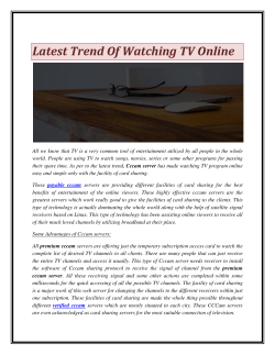 Latest Trend Of Watching TV Online