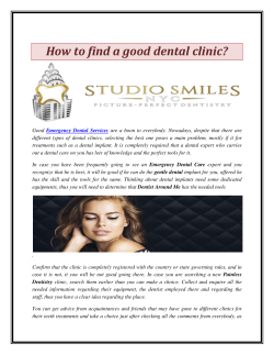 How to find a good dental clinic