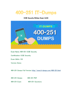 New IT-Dumps 400-251 Free Dumps Download