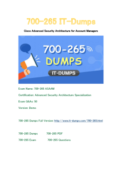 New IT-Dumps 700-265 Free Dumps Download