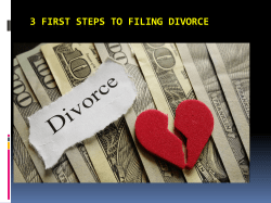 3 First Steps to Filing Divorce