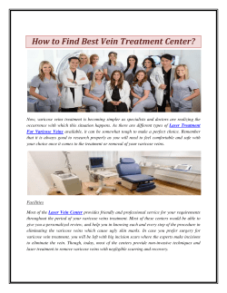 How to Find Best Vein Treatment Center