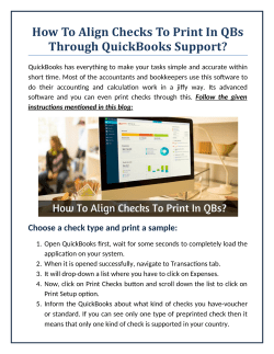 How To Align Checks To Print In QBs Through QuickBooks Support?