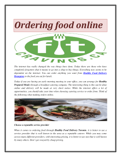 Ordering food online