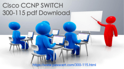 CCNP SWITCH 300-115 pdf dumps