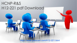HCNP-R&S H12-221 dumps download